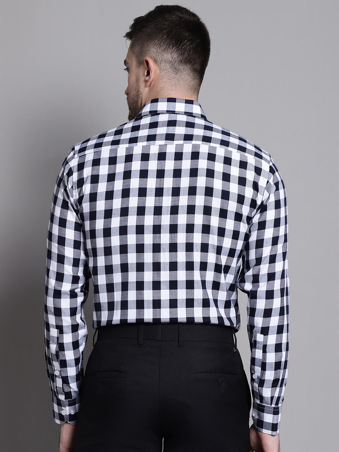 Check Formal Shirt - Navy